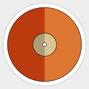 Vinyl Record - Deep Orange Sticker